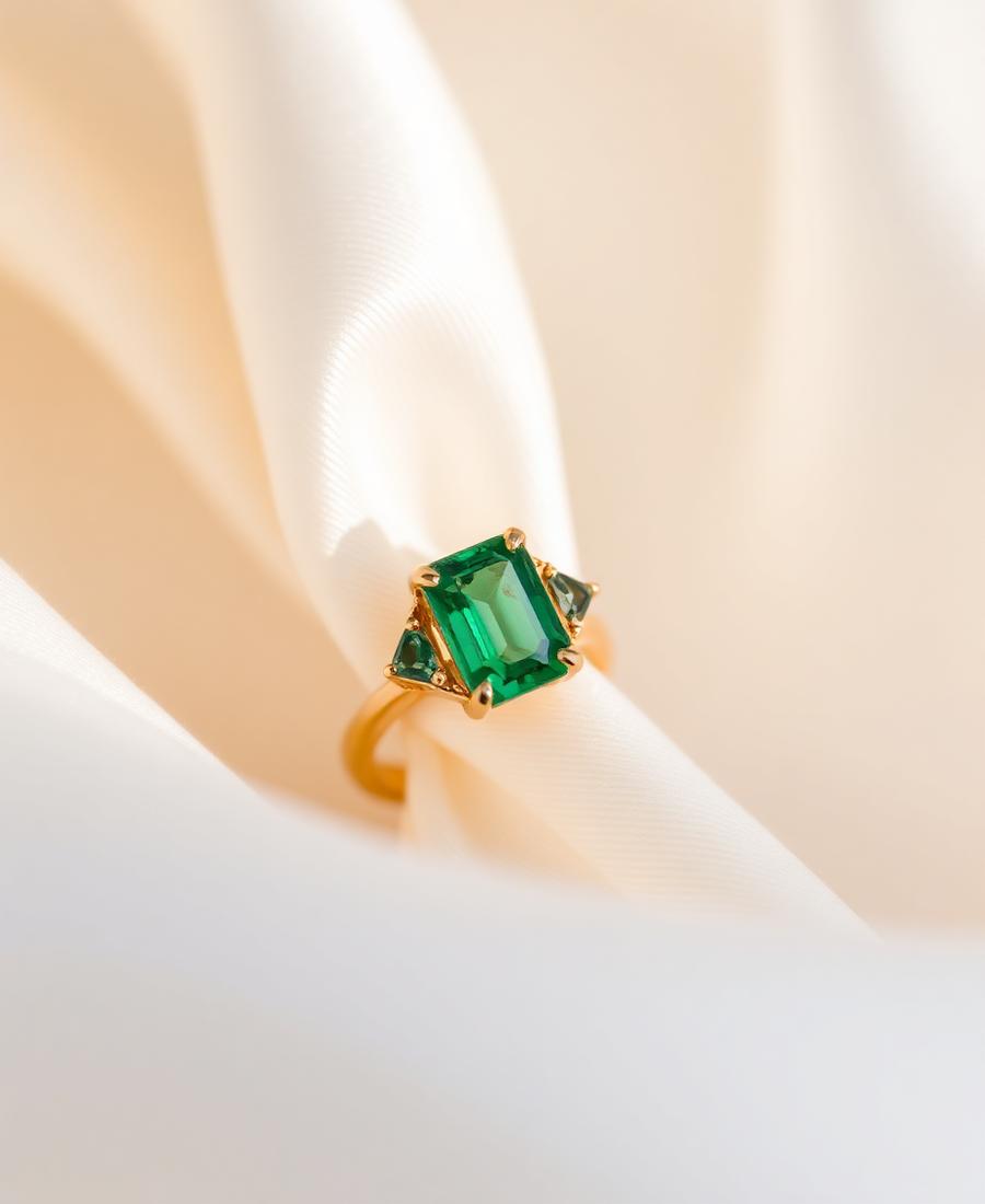 Emerald Cut Cocktail Ring